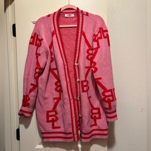 Buddy Love Pink and Red Cardigan